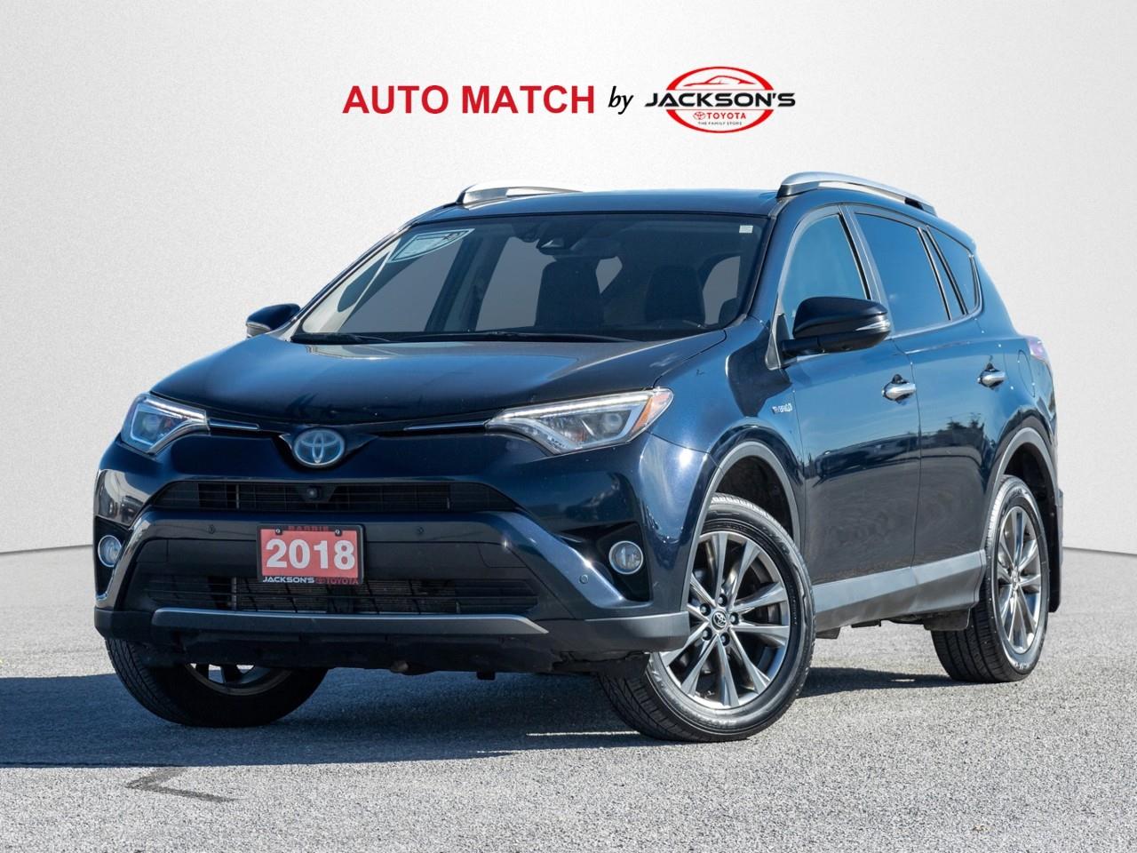 Blue 2018 Toyota RAV4 Hybrid SUV / Crossover All-Wheel Drive Continuously Variable Transmission