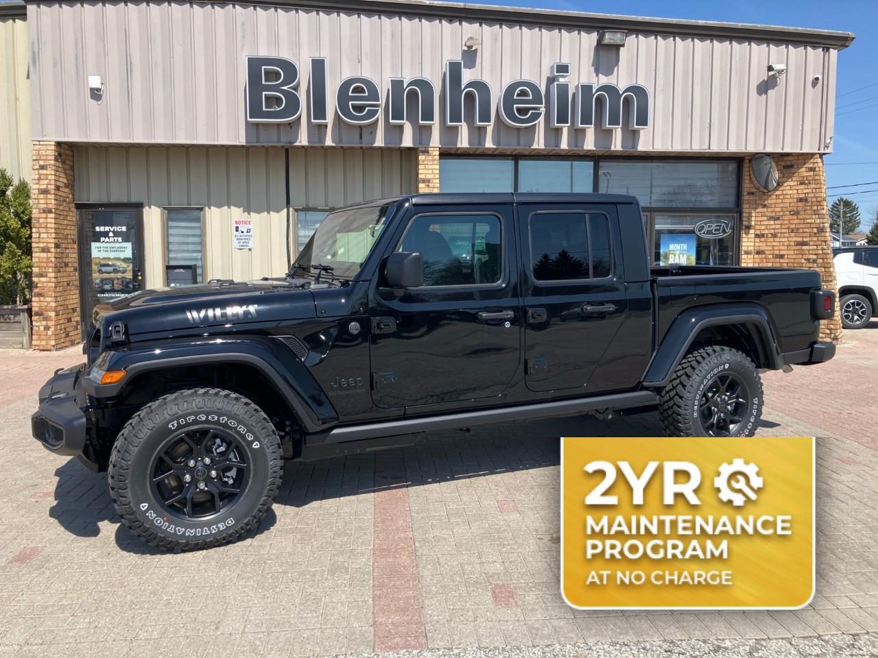 Black 2026 Jeep Gladiator Pickup Truck Four-Wheel Drive 8-Speed Automatic