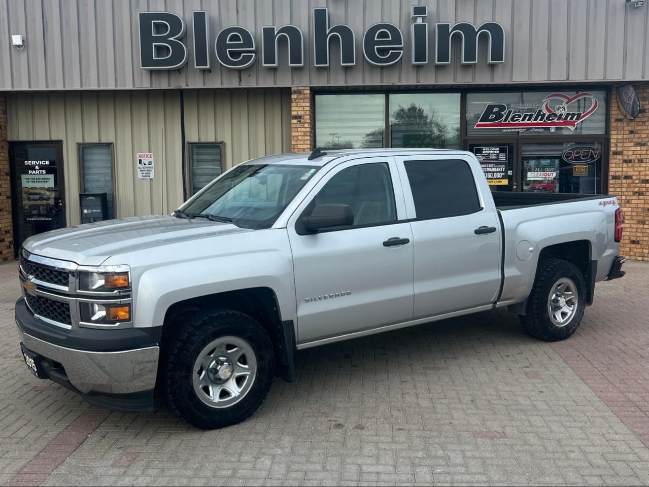 Silver 2015 Chevrolet Silverado 1500 Pickup Truck Four-Wheel Drive 6-Speed Automatic