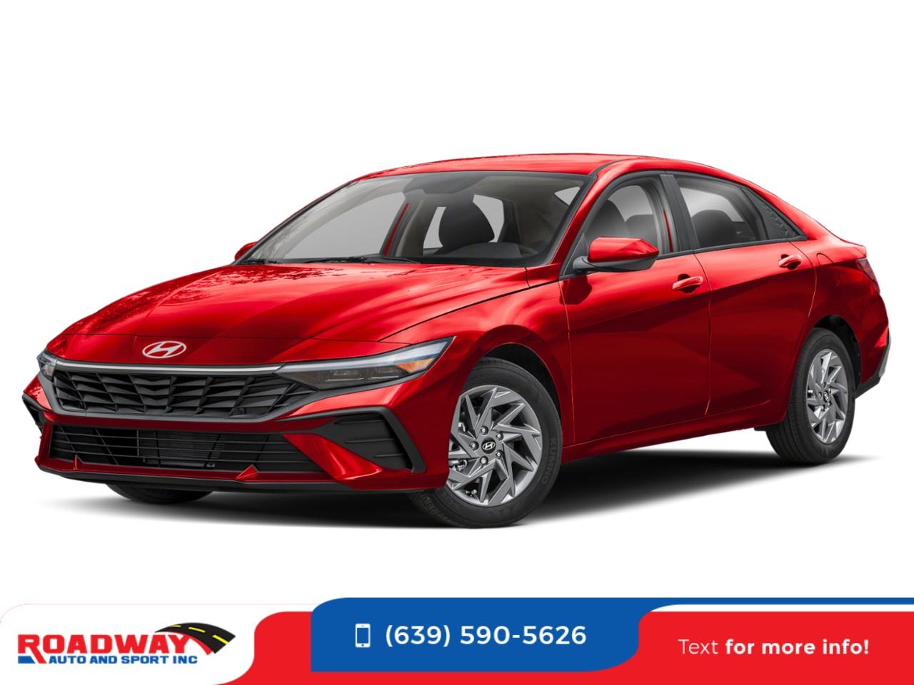 Red 2025 Hyundai Elantra Sedan  Continuously Variable Transmission