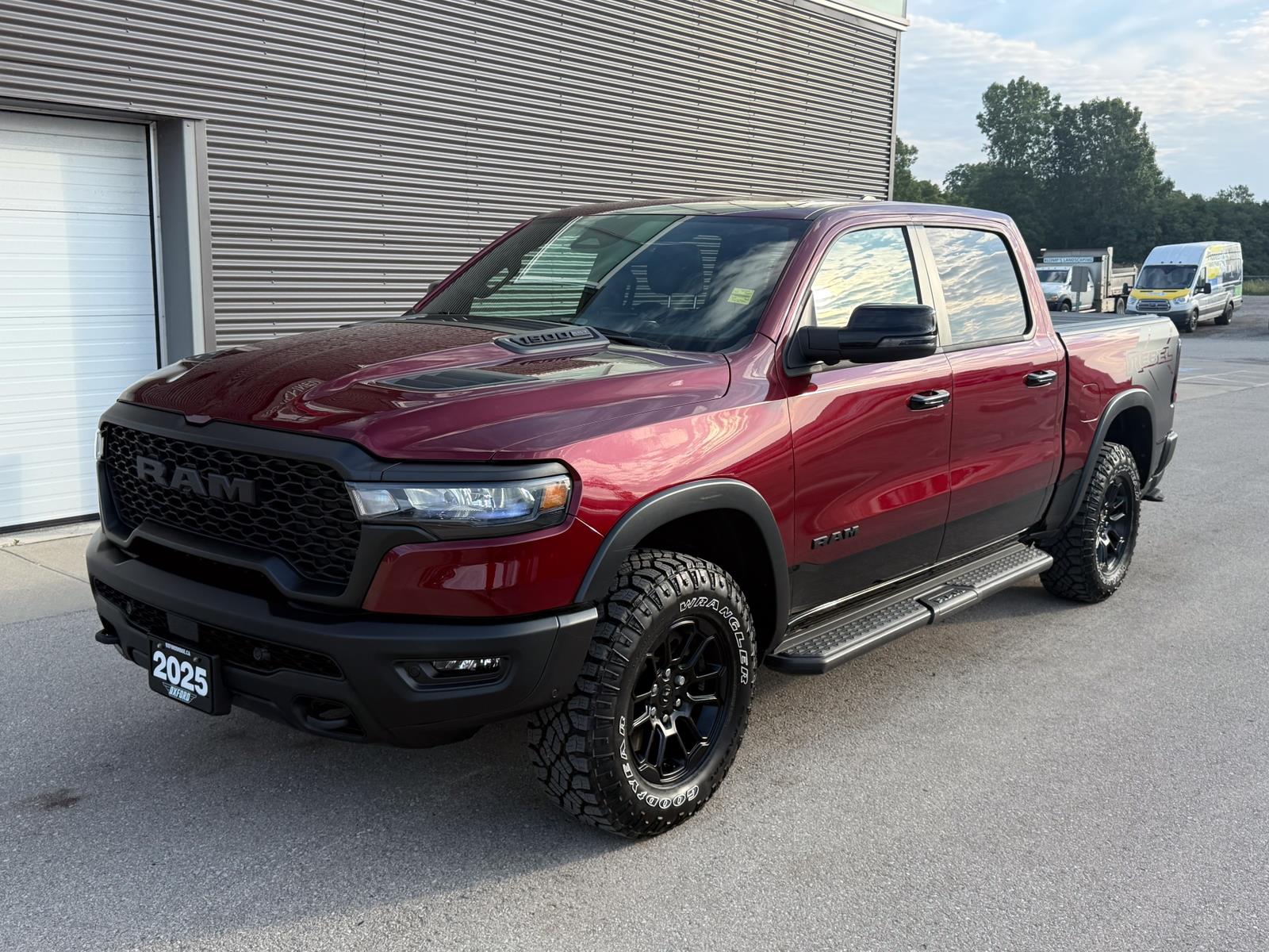 Red 2025 RAM 1500 Pickup Truck Four-Wheel Drive 8-Speed Automatic
