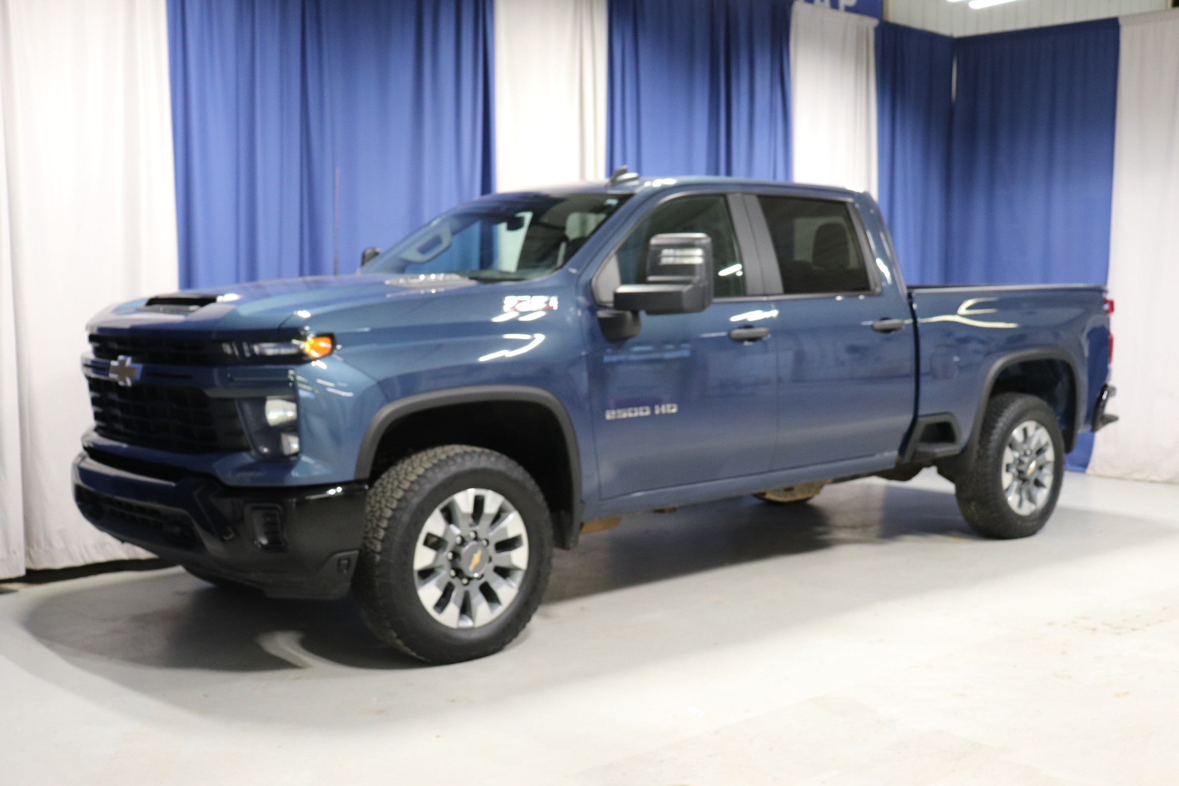 Blue 2024 Chevrolet Silverado 2500HD Pickup Truck Four-Wheel Drive Automatic
