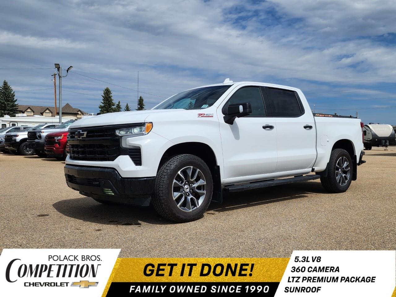 White 2022 Chevrolet Silverado 1500 Pickup Truck Four-Wheel Drive Automatic