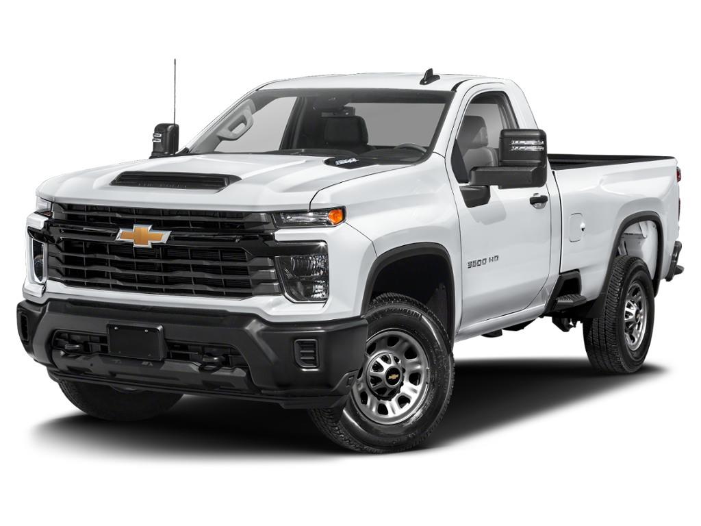 White 2026 Chevrolet Silverado 3500HD Chassis Pickup Truck Four-Wheel Drive Automatic