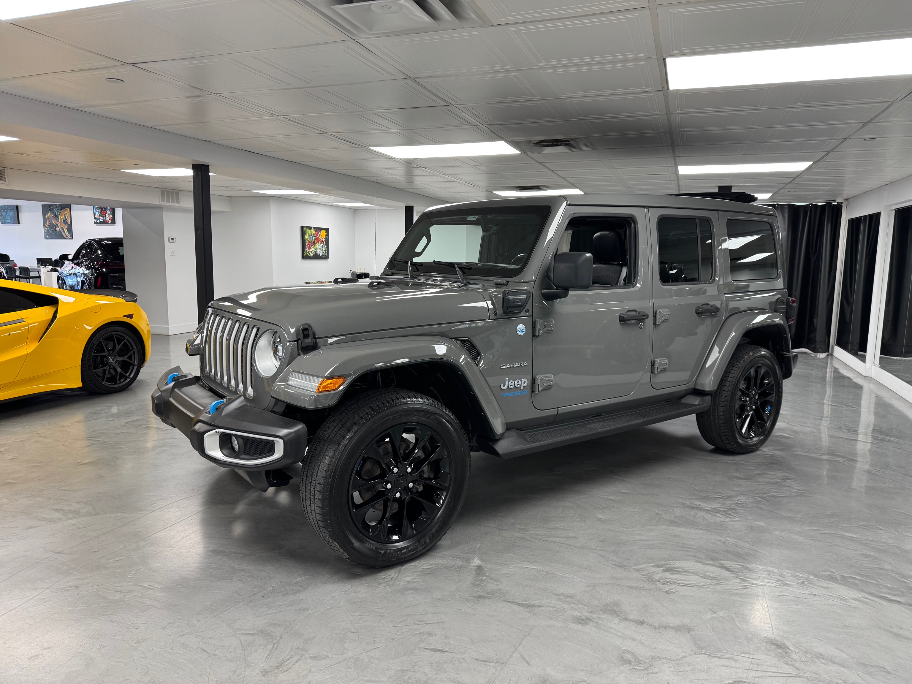 Gray 2022 Jeep Wrangler 4xe SUV / Crossover Four-Wheel Drive 8-Speed Automatic
