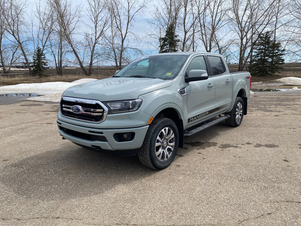 Gray 2021 Ford Ranger Pickup Truck Four-Wheel Drive Automatic