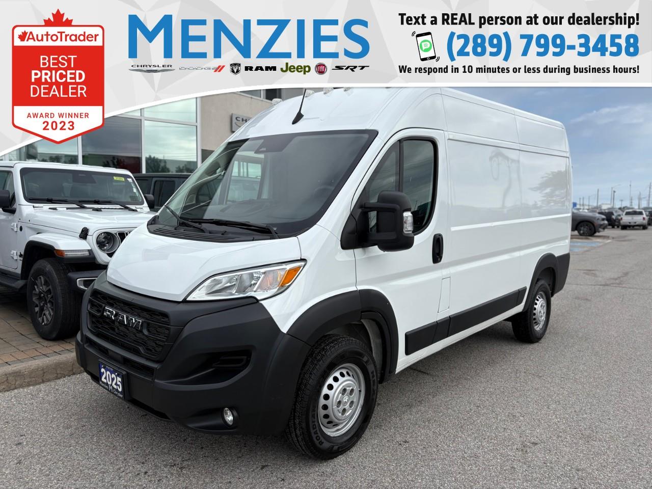 White 2025 RAM ProMaster Van  9-Speed Automatic