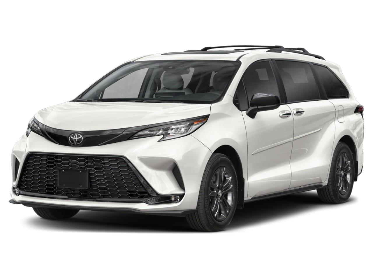 White 2026 Toyota Sienna Minivan Front-Wheel Drive Continuously Variable Transmission