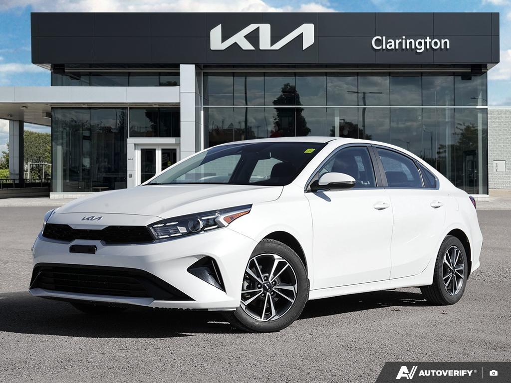 White 2023 Kia Forte Sedan  Continuously Variable Transmission