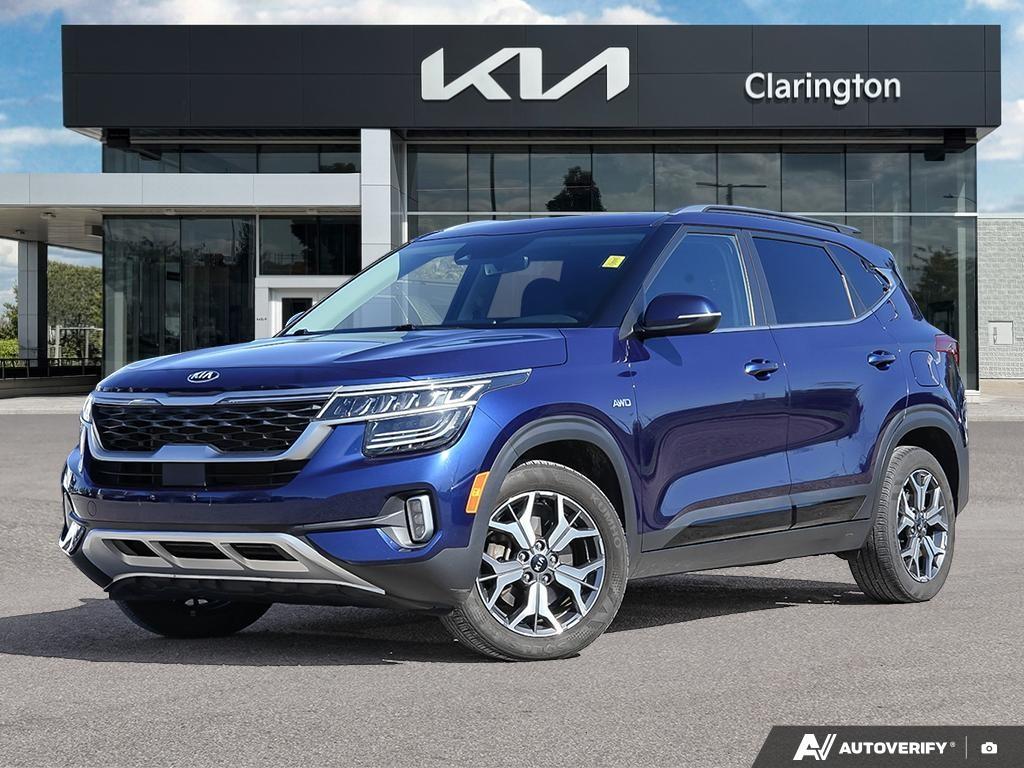 Blue 2021 Kia Seltos SUV / Crossover All-Wheel Drive Continuously Variable Transmission