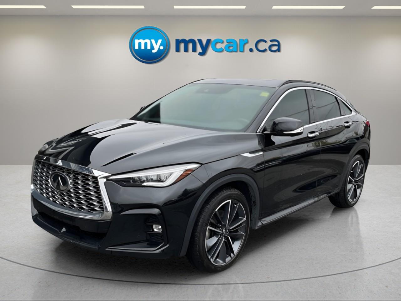 Black 2023 INFINITI QX55 SUV / Crossover All-Wheel Drive Continuously Variable Transmission