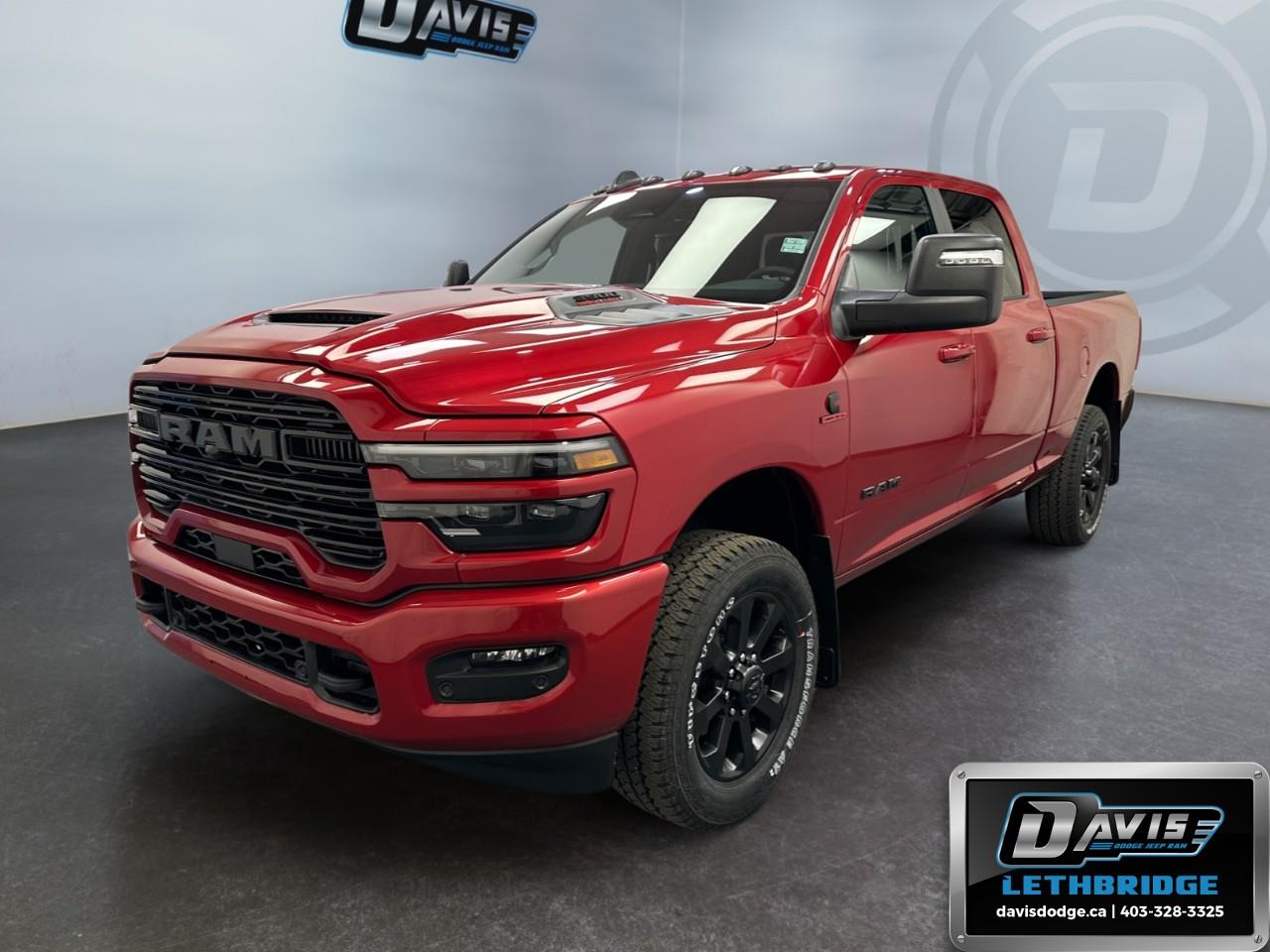 Red 2027 RAM 3500 Pickup Truck Four-Wheel Drive 8-Speed Automatic