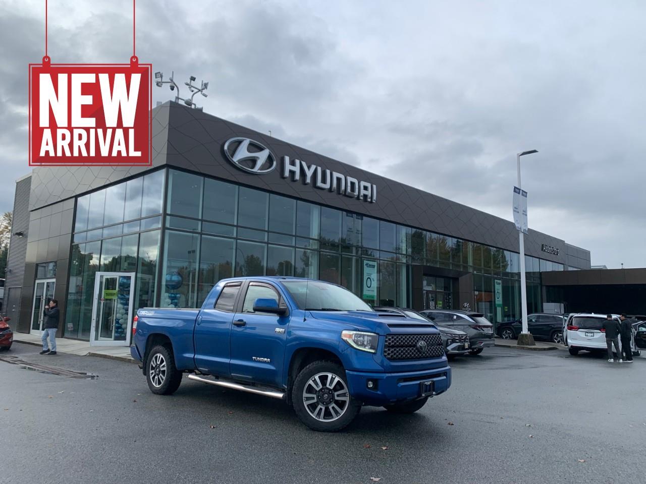 Blue 2018 Toyota Tundra Pickup Truck Four-Wheel Drive 6-Speed Automatic