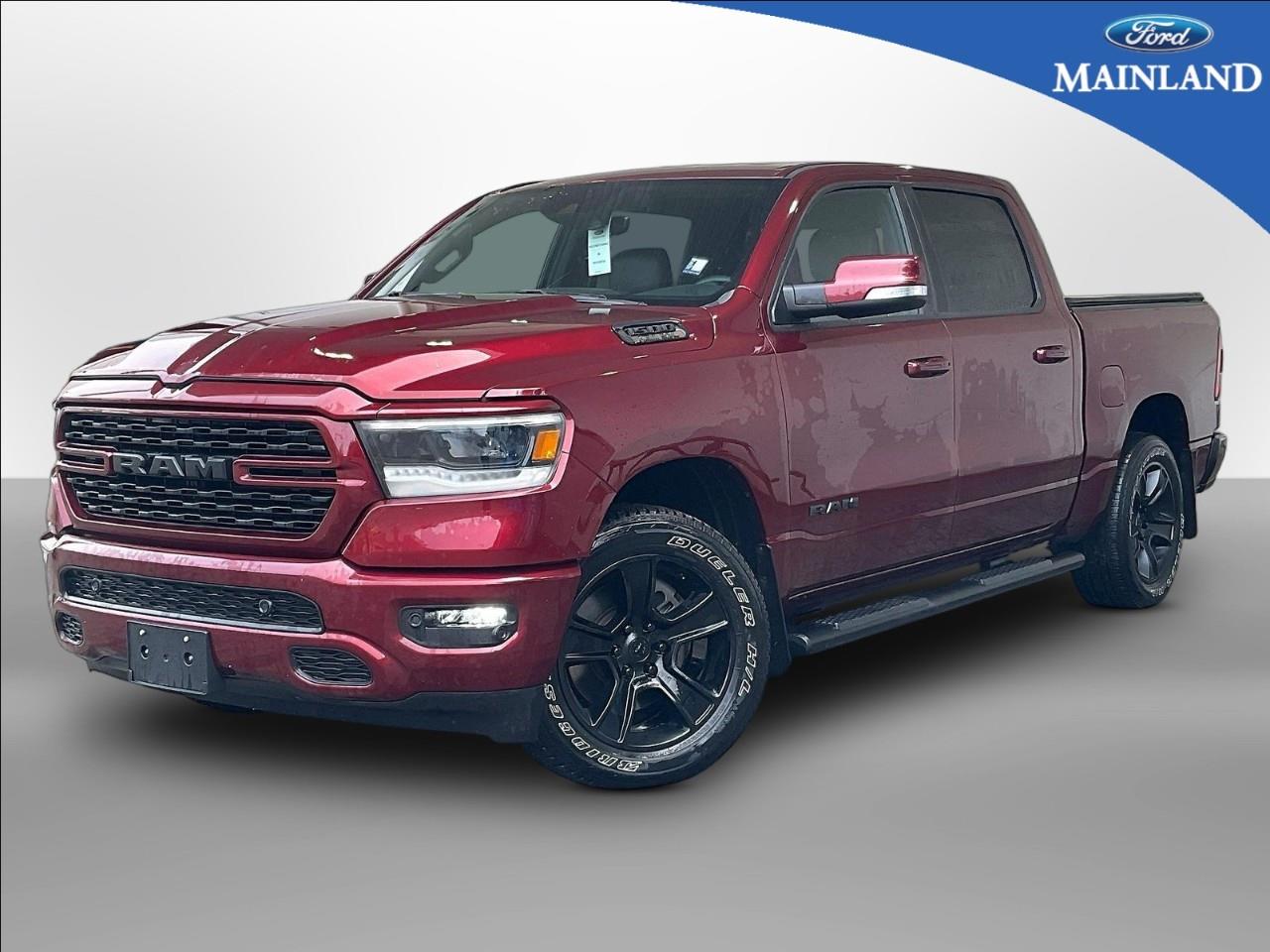 Red 2022 RAM 1500 Pickup Truck Four-Wheel Drive Automatic