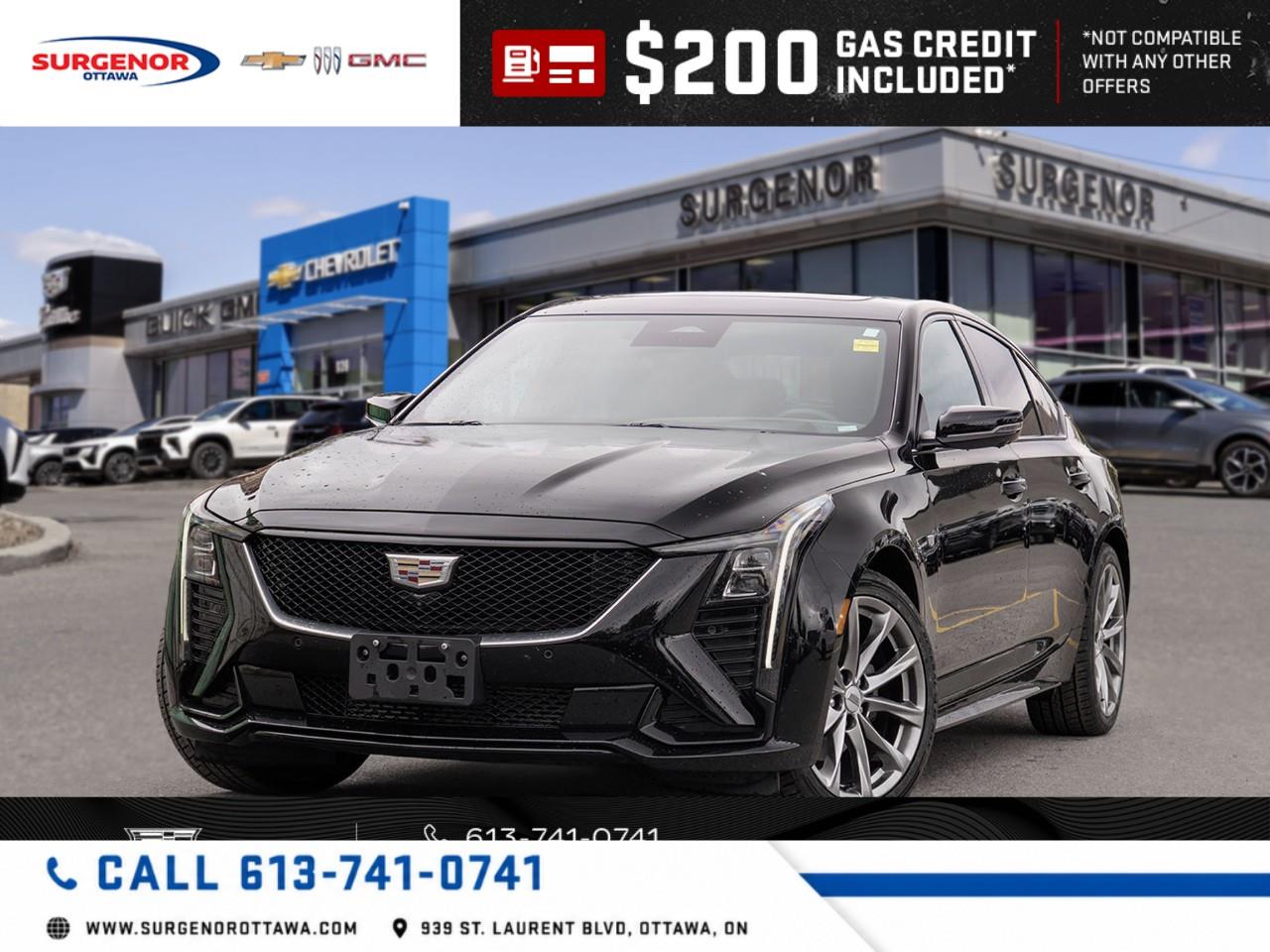 Black 2025 Cadillac CT5 Sedan All-Wheel Drive Automatic