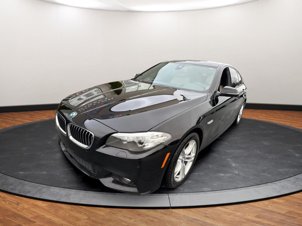 Black 2016 BMW 5 Series Sedan All-Wheel Drive 8-Speed Automatic