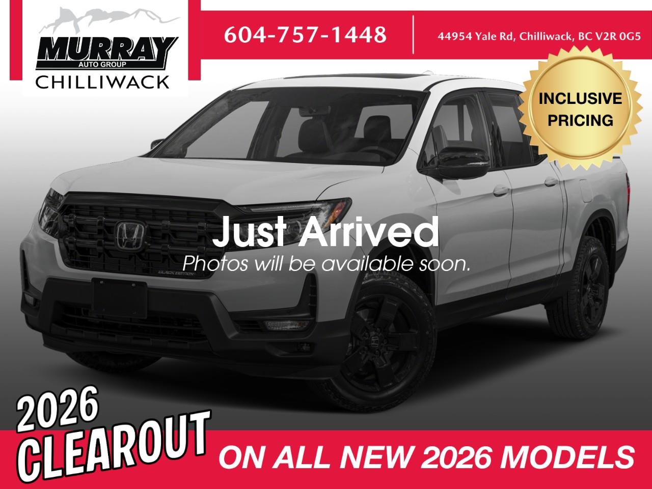 White 2026 Honda Ridgeline Pickup Truck All-Wheel Drive 9-Speed Automatic