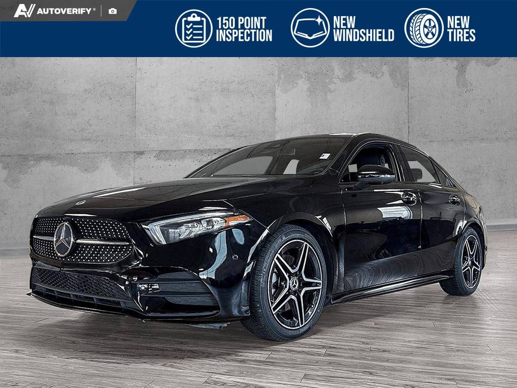Black 2022 Mercedes-Benz A-Class Sedan All-Wheel Drive 7-Speed Automatic