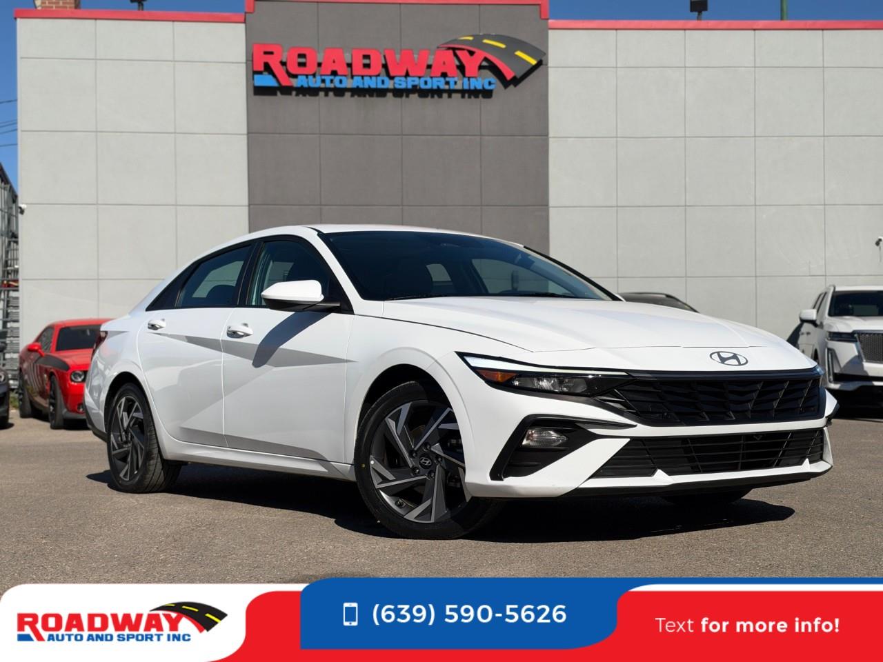 White 2025 Hyundai Elantra Sedan Continuously Variable Transmission