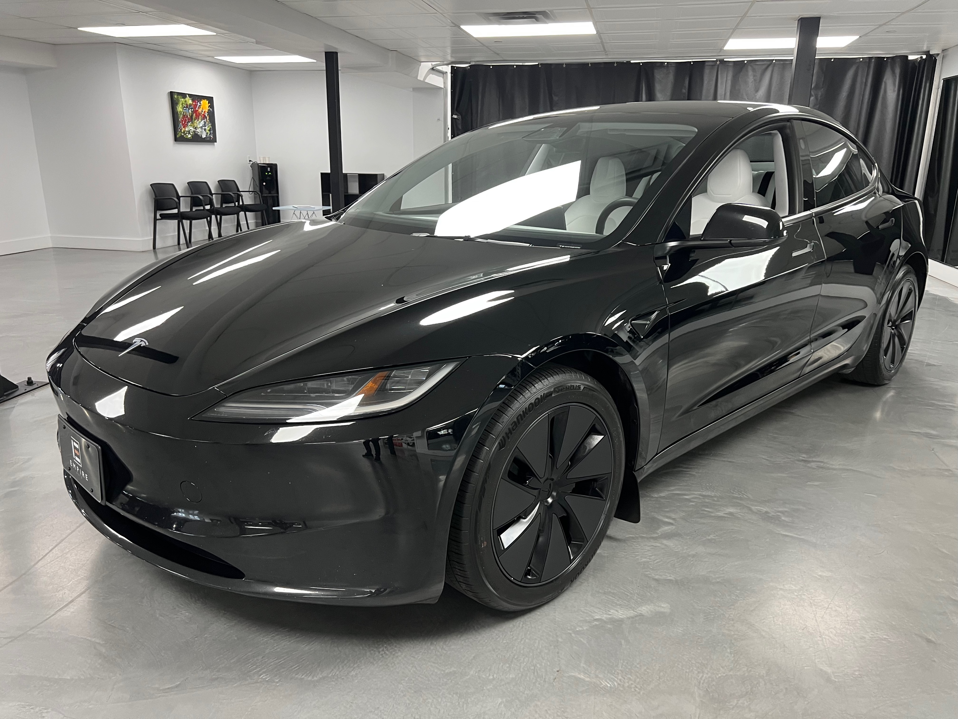Black 2024 Tesla Model 3 Sedan All-Wheel Drive 1-Speed Automatic