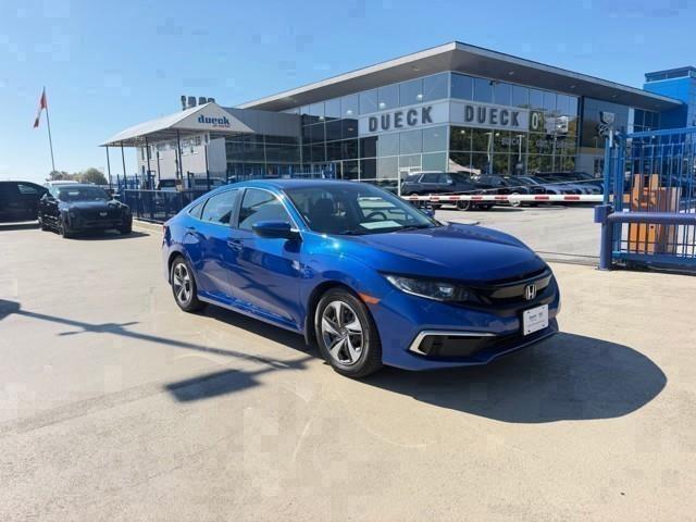 Blue 2020 Honda Civic Sedan Front-Wheel Drive Continuously Variable Transmission