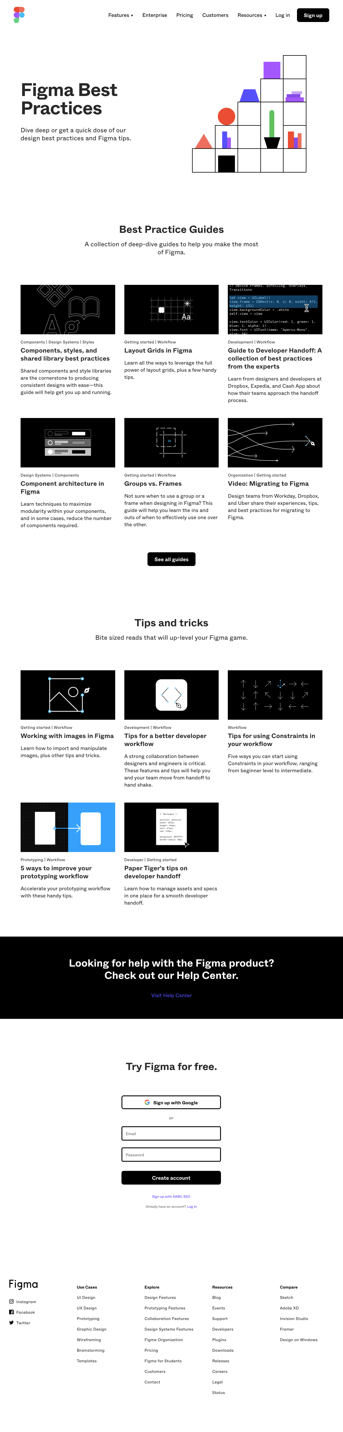 Figma Resources Page Find SaaS Websites Inspiration