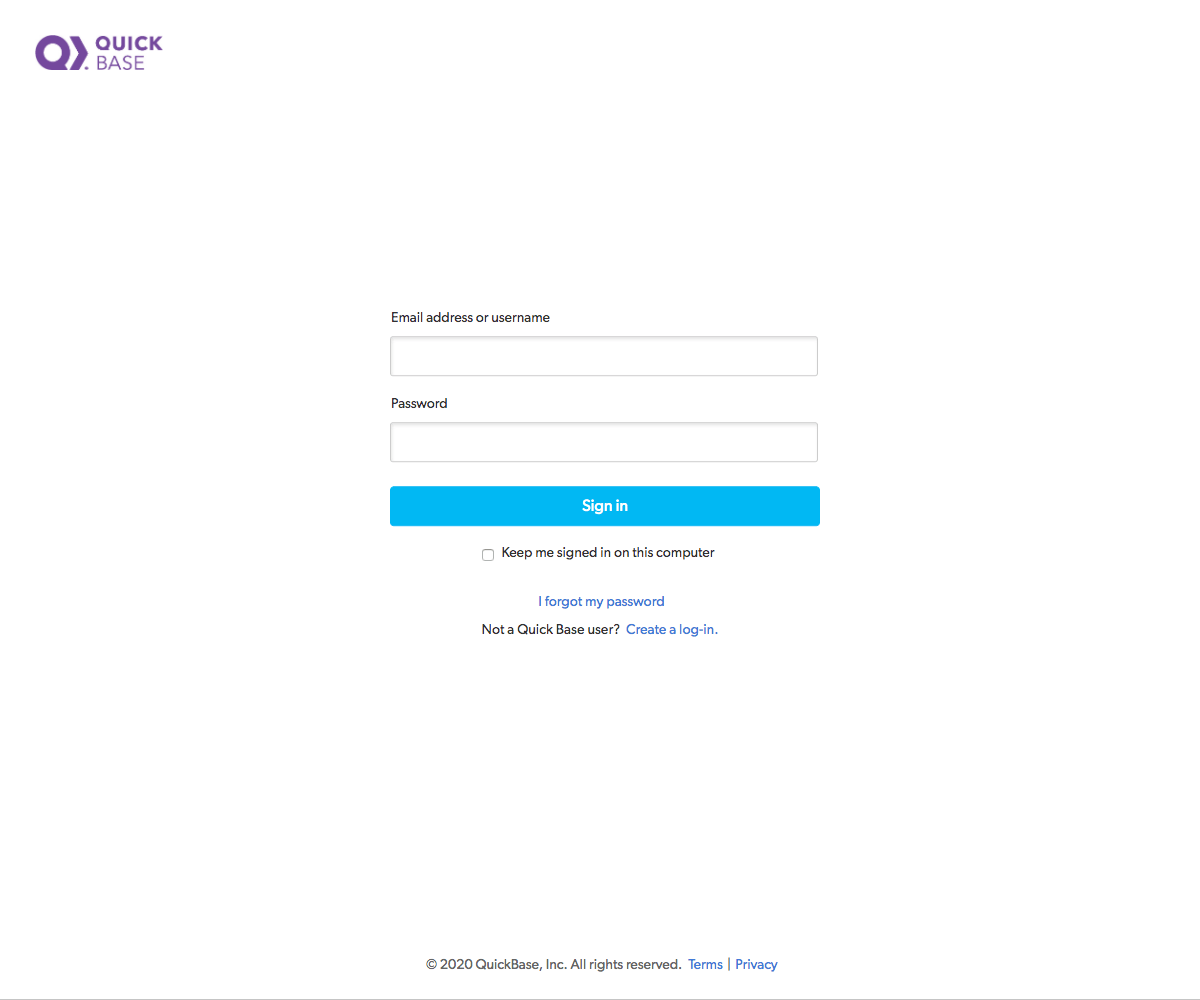 Quick Base Login Page Find SaaS Websites Inspiration