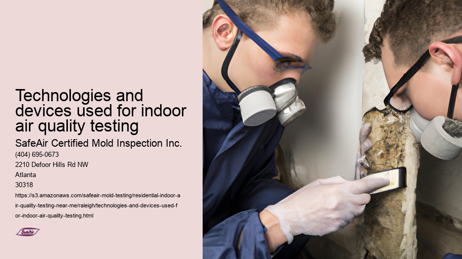 Technologies and devices used for indoor air quality testing