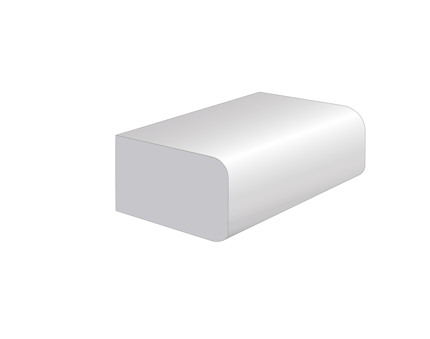 1/4" Double Roundover