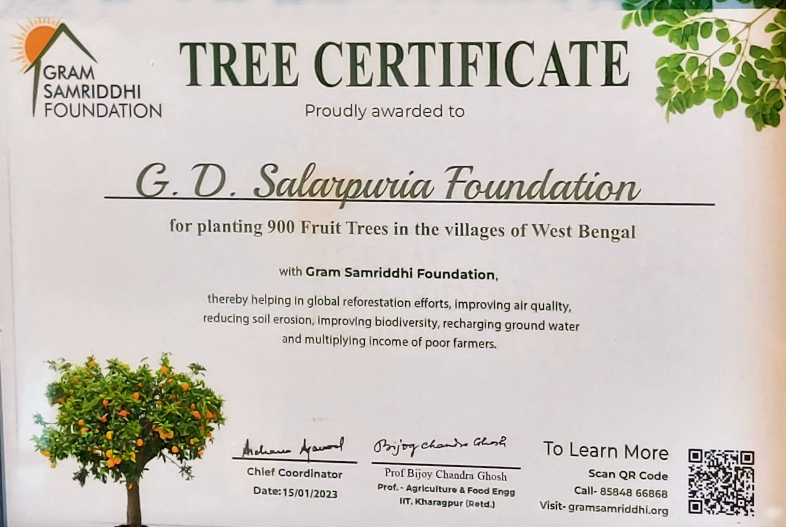 GROWING A GREENER FUTURE WITH GRAM SAMRIDDHI FOUNDATION