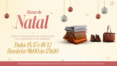 🎄 Confira os principais eventos de dezembro na Canção Nova São Paulo! ✨