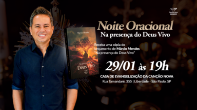 Noite Oracional com Márcio Mendes “Na Presença do Deus Vivo” em preparação para o Retiro Quaresmal 2026 em São Paulo