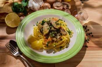 linguine with artichokes