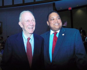 Former Atlanta Alderman Rodney Mims Cook, Sr. and Atlanta Councilperson Michael Julian Bond. Credit: Michael Julian Bond