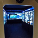 Photo of an interactive exhibit, "Destination (Space) Station," at the Fernbank Science Center until May 18. NASA uses this exhibit to promote space travel and science learning.