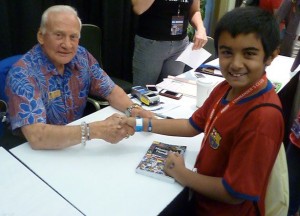 Qayl Maherali meets Buzz Aldrin