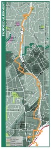 Construction is to start early next year on the PATH400 Trail, which will follow the Ga. 400 corridor and link with the planned Atlanta BeltLine and proposed Confluence Trail along Peachtree Creek. Credit: Livable Buckhead