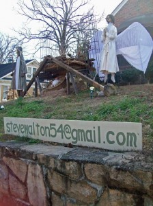 photo of Steve Walton's nativity display