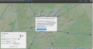 The trip planning page of ATLtransit.org provides an interactive user guide. Credit: ATLtransit.org
