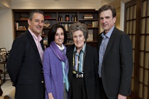 The current board of the Goizueta Foundation: (left to right): Javier Goizueta, Olga Goizueta Rawls, Olga C. de Goizueta and Roberto Goizueta
