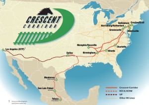 Norfolk Southern is developing a $2.5 billion project to improve its freight system along a route that passes through metro Atlanta and could affect MARTA's plans to put passenger trains on Norfolk Southern tracks in Clayton County. Credit: Norfolk Southern