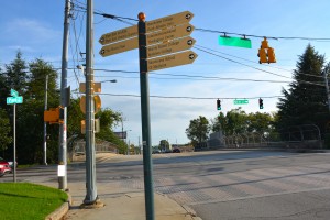 The first challenge in reweaving the AUC and West End is turning the Lee Street bridge, built in 1962, into a more pleasant place for those not in vehicles. Credit: Donita Pendered