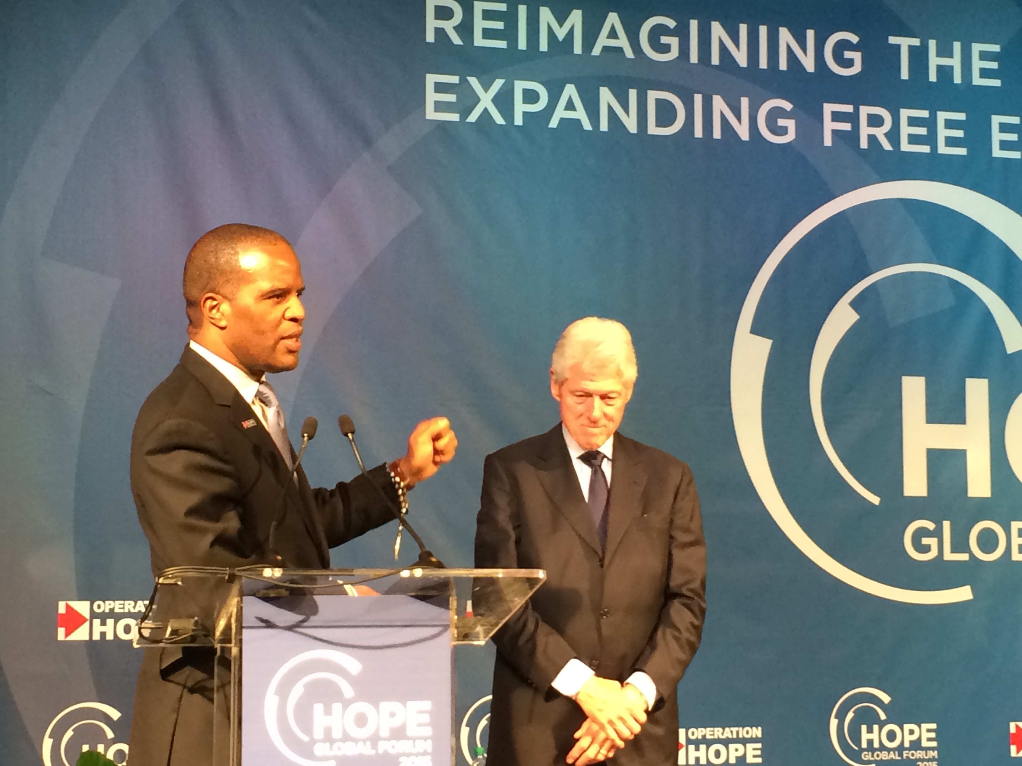 John Hope Bryant Bill Clinton