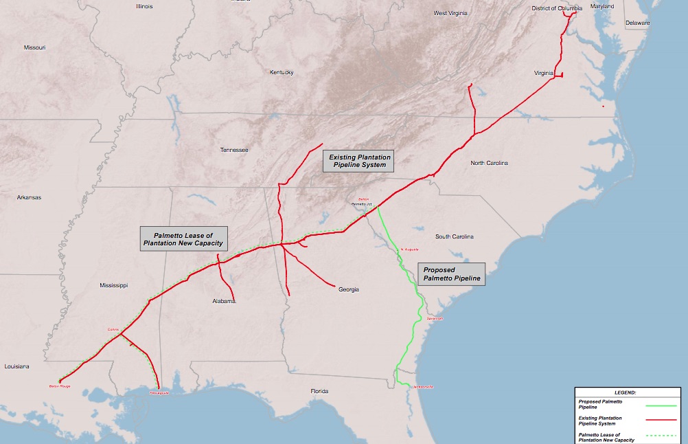 Palmetto Project map