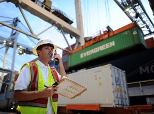 Dock workers in Savannah handled more than 333,000 containers in March. Credit: File/GPA