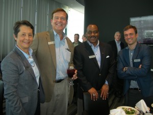 LINK brings together people from throughout the region: Luz Borrero, deputy COO of DeKalb County; Emory Morsberger, a developer from Gwinnett County; Moses Brown, a consultant from Fulton County; and Chris Appleton, executive director of the artist collaborative WonderRoot in Atlanta
