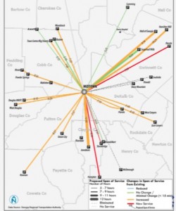 GRTA Midtown proposed routes