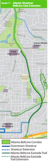 Streetcar map