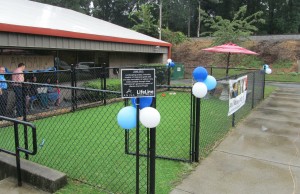 Anisa International donated $40,000 to upgrade the outdoor area of the Fulton County Animal Shelter. Dog runs were renovated and a new meet-and-greet space created for animals and their adoptive families. Credit: LifeLine