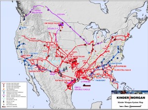 Kinder Morgan map, national